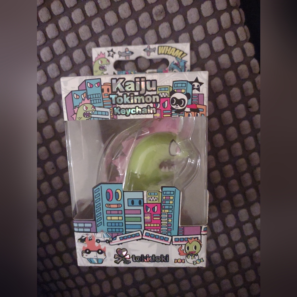 Tokidoki Kaiju Tokimon Green Godzilla Monster Keychain New NIB